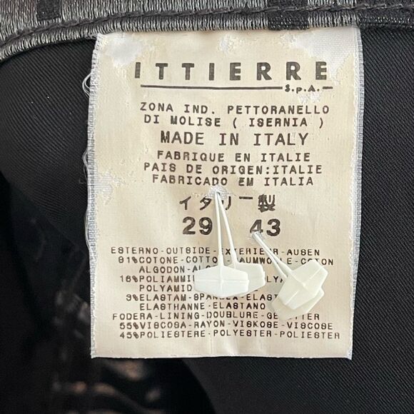 VERSACE Grecian print black and silver designer Pants. 29 - Picture 4 of 12